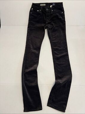AG THE PREMIERE SKINNY STRAIGHT LOW RISE  BROWN  CORDUROY PANTS SIZE 23
